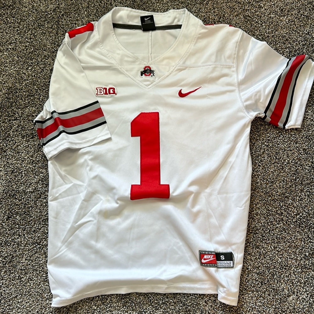 Nike NCAA Football Ohio State Buckeyes jersey, #1 (Fields)